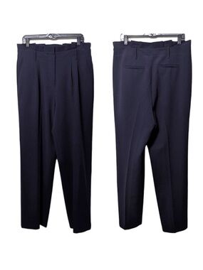 NWOT BODEN Powis Navy Blue Wide Leg Pants 12